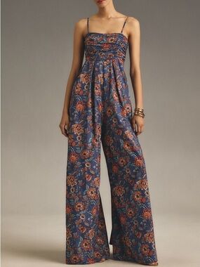 Anthropologie Hutch The Mabel Sleeveless Wide Leg Jumpsuit